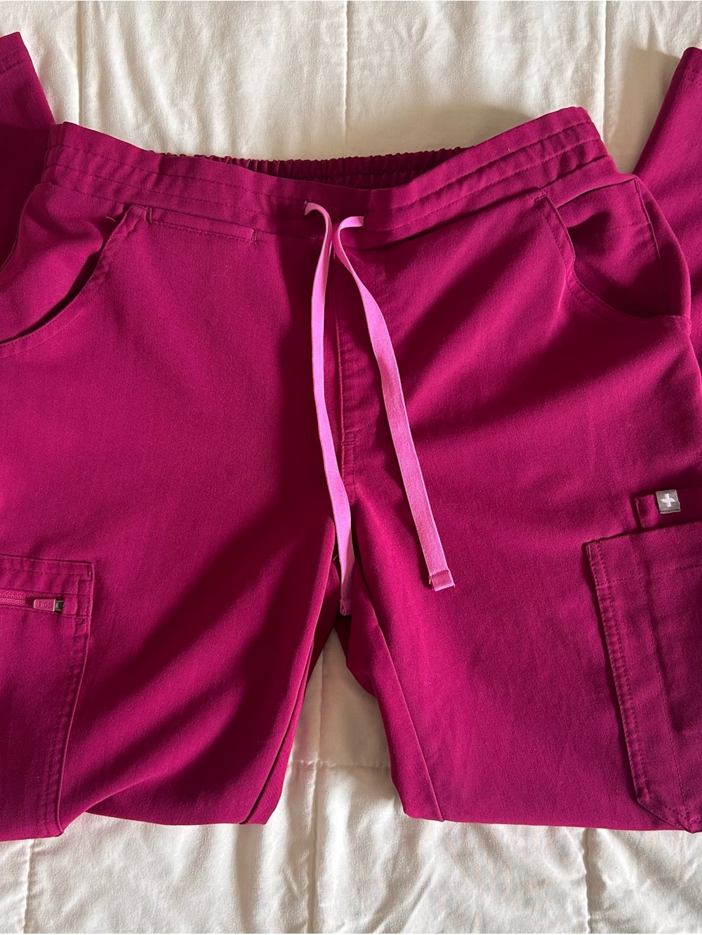 FIGS Technical Collection Yola Scrub Pants Dark Magenta XS/P